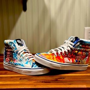 RARE Vans x One Piece high top Monkey D Luffy size 5.5 us